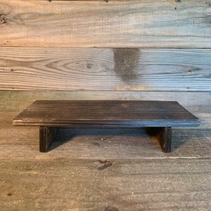 - Rustic Wood Riser Pedestal